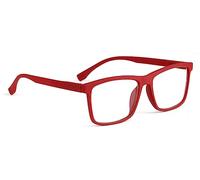 Fads & Fashions Rubber Coated Retro Men Woman's Stylish Classic Design Reading Glasses DX91 (Red, 3.0, multiplier_x)