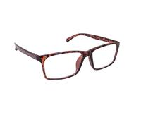 Fads & Fashions Slim Stylish Retro Fashion Reading Glasses with Extra Strong All Metal Spring Hinges DX6 (Tortoise 2.0)