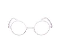 Fads & Fashions Stylish Classic Retro Round Frame Eyeglasses in 4 Colours 8360E (Transparent)