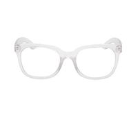 Fads & Fashions Stylish Retro Geek/Nerd Oversized Reading Glasses with Metal Hinges - Model TN14 (Transparent, 1.25)
