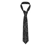 FADUNI Black Marble Men Ties Silk Neck Tie For Men Wedding Business Formal Neckties