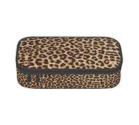 Faduni Fun Leopard Print Large Capacity Pencil Case Pouch Holder Pen Case School Supplies Gift for Middle High School Students Girl Boy Adult Teen