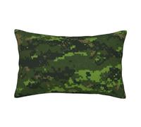 Faduni Green Army Digital Camouflage Printing Pillow Case,Super Soft Brushed Microfibre Pillowcases With Hidden Zipper Bag Package