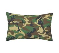 Faduni Green Military Camo Printing Pillow Case,Super Soft Brushed Microfibre Pillowcases With Hidden Zipper Bag Package
