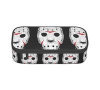 Faduni Horror Skull Large Capacity Pencil Case Pouch Holder Pen Case School Supplies Gift for Middle High School Students Girl Boy Adult Teen