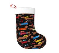 FADUNI I Love My Dog Dachshunds Christmas Stockings Xmas Fireplace Hanging Stockings Decoration Stockings For Christmas Decoration