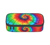 Faduni Tie Dye Hippies Large Capacity Pencil Case Pouch Holder Pen Case School Supplies Gift for Middle High School Students Girl Boy Adult Teen