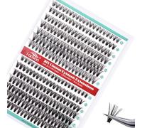 FADVAN Cluster Eyelash Extension Individual Lashes Cluster Premade Volume Lashes Individual DIY Natural False Lash 30+40D 0.07D Curl Mixed 9-16mm