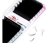FADVAN Easy Fan Lashes Self Fanning Volume Russian Eyelash Extensions 0.07D Curl Mixed 15-20mm Automatic Blooming Volume Easy Fan Lashes (0.07-D-1520)