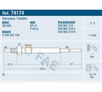 Glow Plug Diesel Audi VW Skoda:A4,A6,PASSAT,A8,SUPERB I 1,ALLROAD 059963319