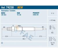 FAE 74230 Glow plug