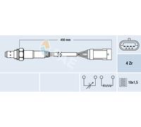 FAE 77207 Lambda Sensor for DACIA,NISSAN,RENAULT