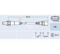 FAE 77438 Lambda Sensor for SEAT,SKODA,VW
