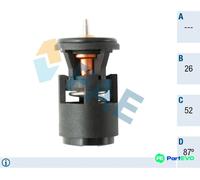 FAE COOLANT THERMOSTAT 5320687 FOR SEAT SKODA VW