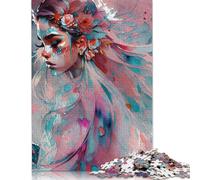 Fae Flower Child Jigsaw Puzzles Puzzle for Adults Kids. 1000 Pieces Impossible Challenge Toy Educational Games Home Decoration for Educational Games Gifts 1000pcs (75x50cm)