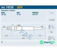 FAE GLOW PLUG 74230 FOR CITROËN PEUGEOT