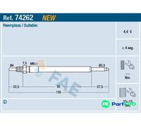 FAE GLOW PLUG 74262 FOR VOLVO