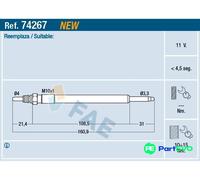 FAE GLOW PLUG 74267 FOR HONDA