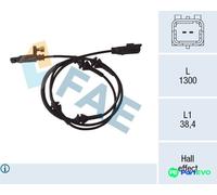 FAE WHEEL SPEED SENSOR 78089 FOR CITROËN PEUGEOT