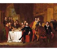 faed Shakespeare and His Friends at the Mermaid Tavern Art Poster Print A4