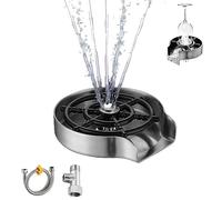 FAEFTY Glass Rinser Kitchen Accessories Stainless Steel Glass Rinser Cup Flush Washer Cleaner for Kitchen Sink, Bar