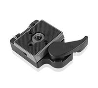FAEFTY Quick Release Plate Clamp Compatible with Manfrotto 200PL-14, Quick Plate Clamp with 1/4"-3/8" Screw for Camera