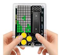 FAELNK DIY Game Console Soldering Kit New Models 7 in 1 Game Console Soldering Kit 7 Game Types DIY Games Console Handheld Kit Soldering Exercise Set for Students Learning and Daily Use