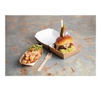 Kraft Clamshell Burger Box 10.8 x 10.8 x 7cm (1 x 250)
