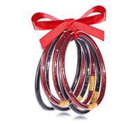 FAERLIIRY Crystal Jelly Bangles Bracelets Game Day Bracelets for Women Bamboo Filled Jelly Rhinestone Silicone Bracelet Stacking Football Bracelets Game Day Jewelry Accessories Sports Fan Gifts, L