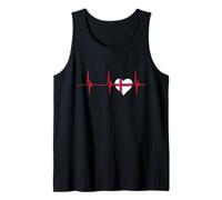 Färöer Islands Färinger Heartbeat ECG Pulse Foroyar Färöer Tank Top