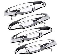 faersi 4pcs Outside Exterior Door Handle Front Rear Driver & Passenger Side Replacements for Cadillac Escalade Chevy Silverado GMC Sierra Yukon Pickup Truck SUV 2007 2008 2009 2010 2011 2012 2013