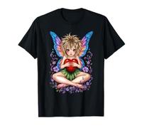 Faery Holding Heart Flying Fantasy Being Peacfully T-Shirt