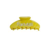 Faeves By Céleste Yellow Rhinestone Hair Clip, Claw Clip For Thick & Thin Hair, Strong Hold, Non-Slip, Hair Accessory