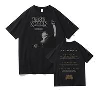 FAEWARE Luke Tour Combs Singer Print Short Sleeve T Shirt Men's and Women's Summer Cotton Top Crew Neck Shirt Suitable for Fans-Black||x_l