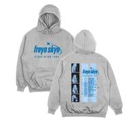 FAEWARE Women's Hoodie Freya Tour Skye Merch Pullover Men's and Women's Fashion Casual Sweatshirt Plus Size Hip Hop Jacket-Grey||m