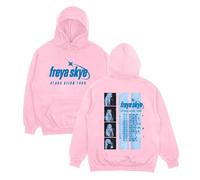 FAEWARE Women's Hoodie Freya Tour Skye Merch Pullover Men's and Women's Fashion Casual Sweatshirt Plus Size Hip Hop Jacket-Pink||l