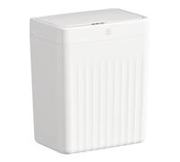 Faeymth 10L Intelligent Induction Trash Can Kitchen Storage Smart Bucket for Bathroom Kitchen Trash Can White