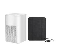 Faeymth 1Set Car Air Purifier Air Freshener Cleaner +Solar Panel for Smoke Pet Odor Dust