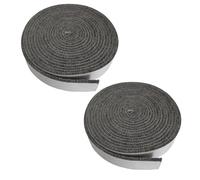 Faeymth 2 Pack 10 FT Smoker Gasket Seal -1/2in 1/8in Hi-Temp Grill Gasket - Self Stick Fire Smoker Seal - Tape for Nomex BBQ Lid