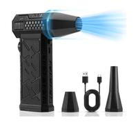 Faeymth 200W Compressed Air Duster, 130,000 RPM, Small Electric Air Duster, Continuous Speed, for Deep Cleaning of Keyboards and PC