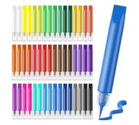 Faeymth 48 Pcs Paint Pens for Kids Stained Glass Window Art Paint Pens Paint Crafts Sets for Kids