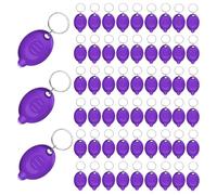 Faeymth 48pcs Mini UV Keychain Flashlight,Portable Black Light,12 Lumen Flashlight, Small Keychain Flashlight,Battery Included