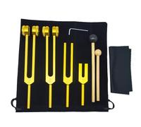Faeymth 4PCS Tuning Fork Set, Tuning Fork for Music Chakra, Sound Therapy, Keep Body, Mind and Spirit in Perfect Harmony 128C