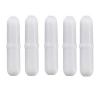 Faeymth 5Pcs 30mm/ 1.2 Inch PTFE Magnetic Stirrer Mixer Stir Bar, White Color, Stir Rod Magnetic, Lab Stir Plate Bar