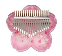 Faeymth Acrylic Kalimba 17 Key Transparent Kalimbas Beginner Thumb Piano Professional Music Keyboard Instrument with Petals Easy to Use