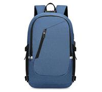 Faeymth Portable Waterproof Organizer Bag Big Capacity Computer Backpack With Anti-Theft Function For Carrying Laptop Blue