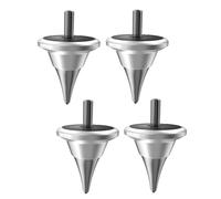 Faeymth Speaker Isolation Stand, Shock Absorber, Cone for AMP M6 Hi-Fi Audio Turntable Recorder, Silver