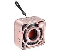 Faeymth Transparent Bluetooth Speaker Mecha Style Small Steel Cannon High-Definition Call Portable Outdoor Sports Subwoofer-D
