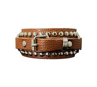 Faeymth Unisex Punk Rocker Bracelet Gothic Rivet Studs Adjustable Bracelet for Cosplay Fashion-C