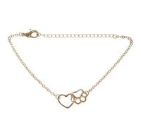 Faeymth Women's Bracelets Pet Bracelets Shellhards Animal Dog Love Heart Charm Bracelet